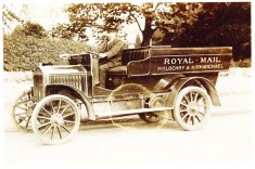 Royal Mail Vehicle and Postman