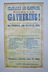 Poster for First Strathardle Gathering