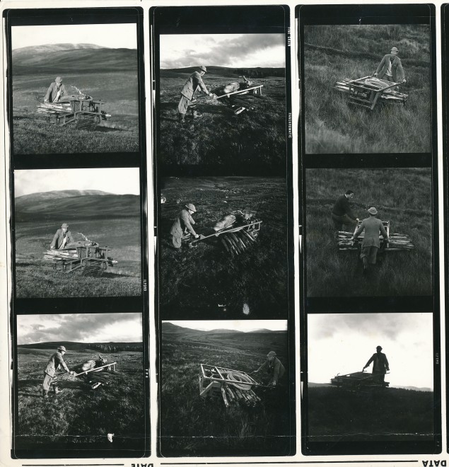 Written on reverse: 'Alec Steadman (Keeper on Dirnanean 1960s) at demonstration of new machine? William Dolby also there' 