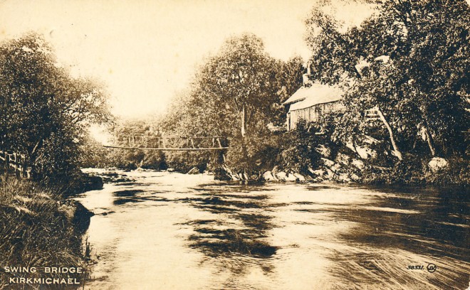 'Swing Bridge, Kirkmichael'. By Milton Cottages Balvarran