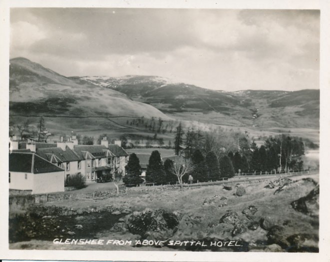 Glenshee from Spittal Hotel. 