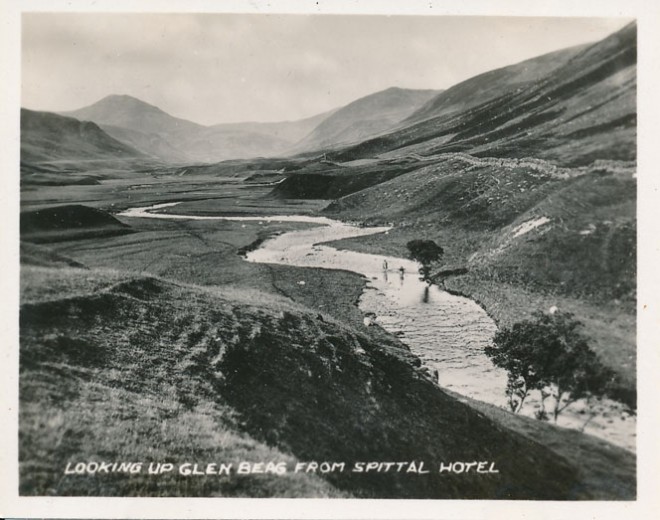 Looking Up Glen Beag from Spittal Hotel. 