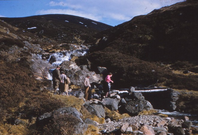 A small bridge that took people from the end of the Dalmunzie light railway to the lodge house.