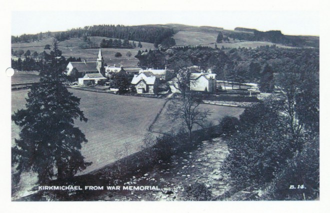 Kirkmichael from the war memorial, c. 1925.