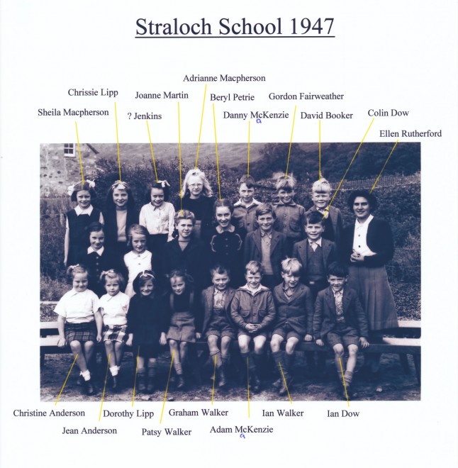 Straloch School, 1947.