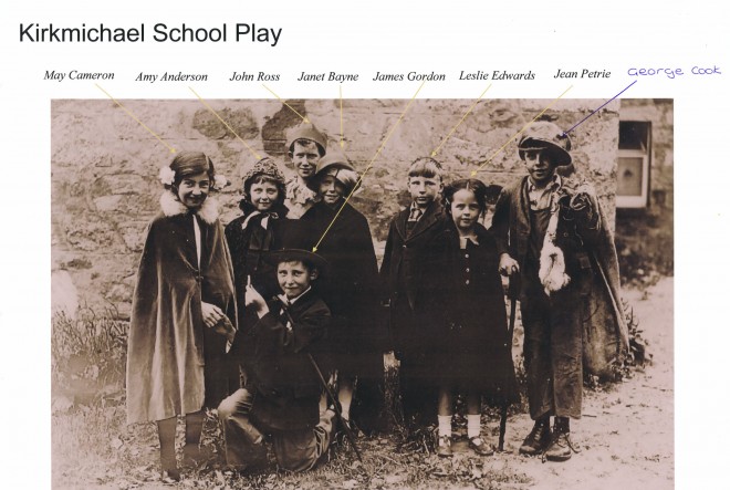 Kirkmichael School play, c. 1934.