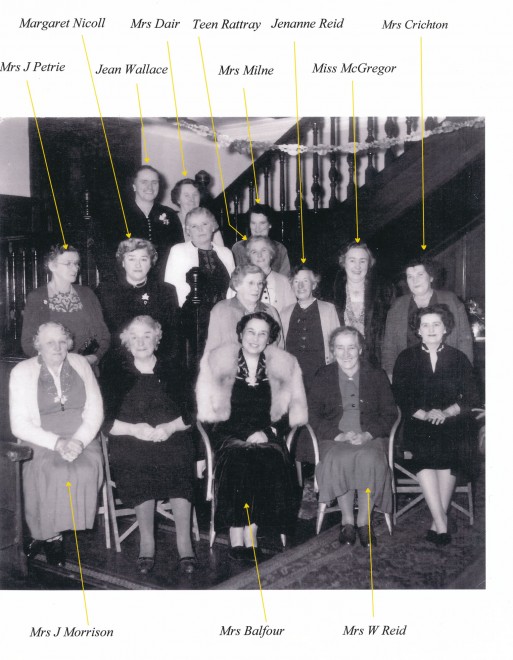 A get-together of the Womens' Rural Institute, which was an important social society for women, c. 1955.