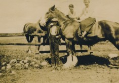 Women, Child, and Horse