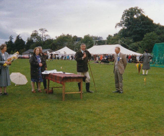 Agricultural prize.  Strathardle Gathering, 1989.