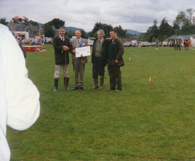 Agricultural prize.  Strathardle Gathering, 1989.