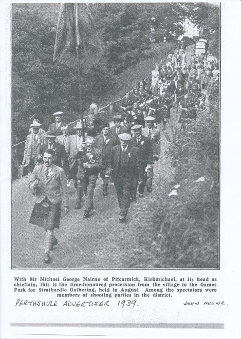 Strathardle Gathering, 1939. 