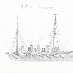 Sketch of HMS Defence