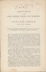 Sketches of the Early History, Legends, and Traditions of Strathardle and Its Glens