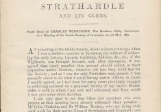Sketches of the Early History, Legends, and Traditions of Strathardle and Its Glens