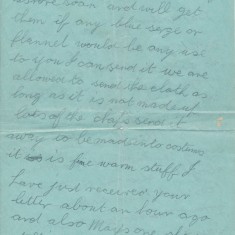 Letter from Peter Mitchell to his mother, sent from the HMS Defence (2/3)