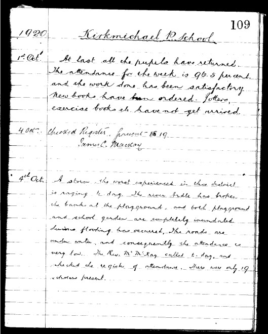 School Journal 1920