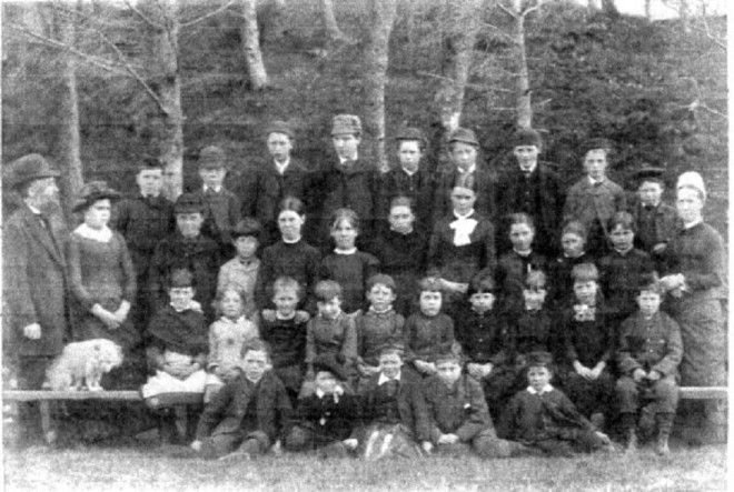Pupils at Glenshee School 1883