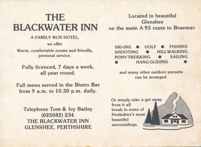 Blackwater Inn brochures
