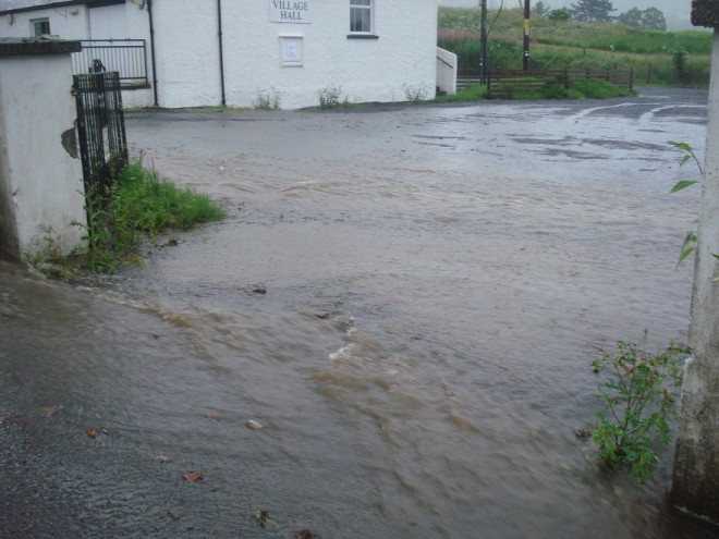 Flooding Bridge of Cally July 2015