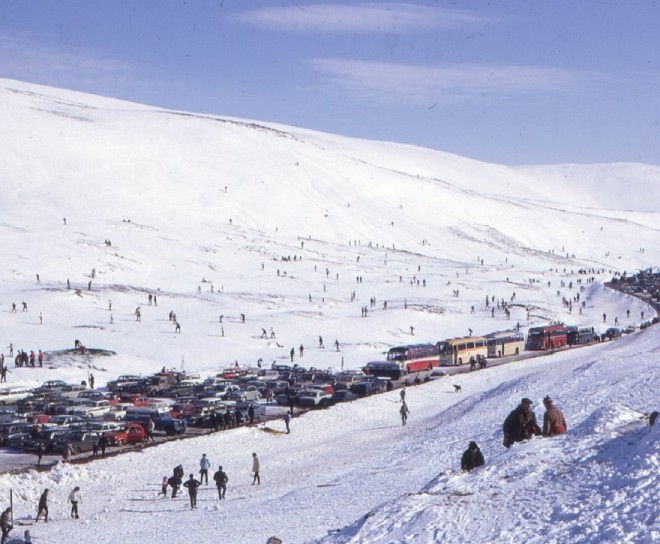 Ski-ing at the Cairnwell March 1969