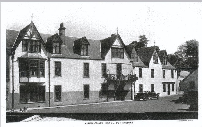 KIrkmichael Hotel with Rolls Royce outside.