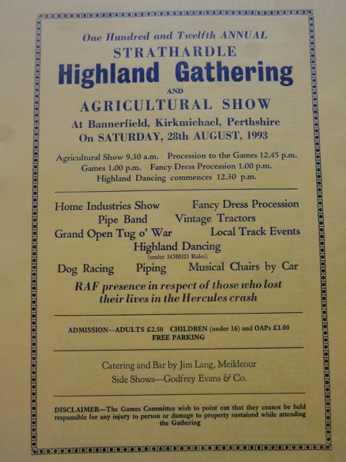 Strathardle Gathering Poster
