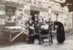 Butter making at Balmyle
