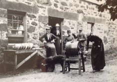 Butter making at Balmyle