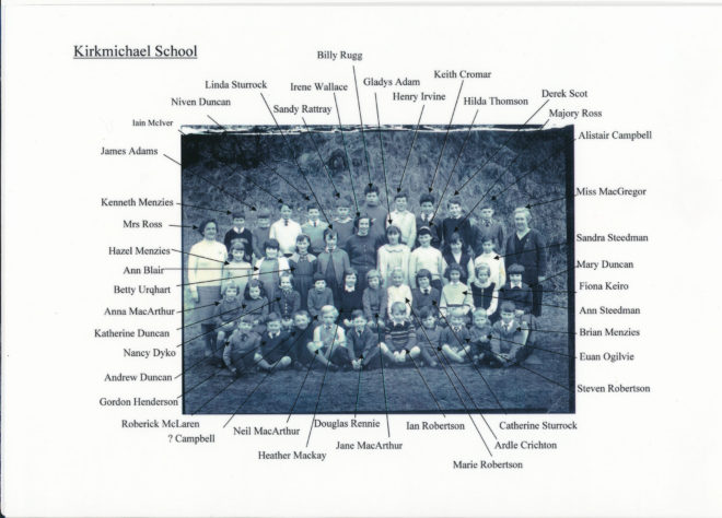 Kirkmichael School 1960s