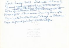 Opening of Telephone Exchange (3) back