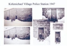 Outside Kirkmichael Police Station