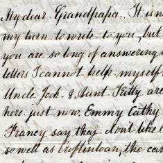 Catherine Keir LETTER 1 to grandpapa page 1 Catherine Keir letter1 page 1