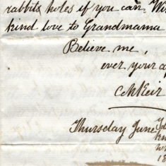 Catherine Keir letter 1 page 3 to Grandpapa Catherine Keir letter 1 page 3 to Grandpapa