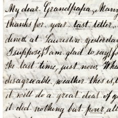 Catherine Keir LETTER 5 to Grandpapa