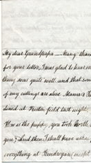 Catherine Keir's Letter 8 to Grandpapa
