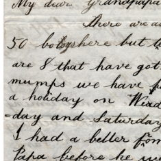 Williams Letter 1 to Grandpapa age 13