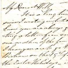 Granpapa's letter 2 to wiiliaat Cambridge University 9th April 1859