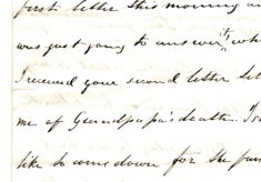 William Keir's letter 7 to his father Patrick Keir 12th October 1860
