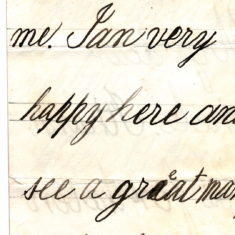 Christmas Thank You Letter from his nephew Willy Balfour 1st January 1878 page 2