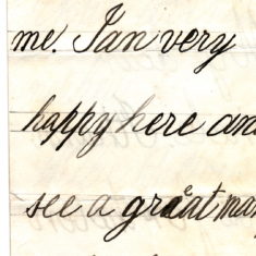 Christmas Thank You Letter from his nephew Willy Balfour 1st January 1878 page2 Christmas Thank You Letter from his nephew Willy Balfour 1st January 1878 page 2