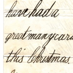 Christmas Thank You Letter from his nephew Willy Balfour 1st January 1878 page3 Christmas Thank You Letter from his nephew Willy Balfour 1st January 1878 page3