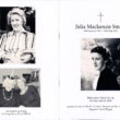 Julia Mackenzie Smith      29 January 1931 - 15 May 2016