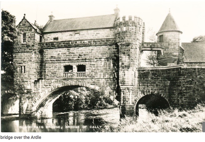 Bridge house over ardle postcard