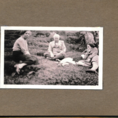 Mr & Mrs Manning resting & Marjorie on left 1937 Mr & Mrs Manning resting & Marjorie on left 1937