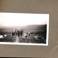 Riding back from the shoot August 1937 Riding back from the shoot August 1937