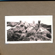 Taking a nap after the shoot Mr Manning on left August 1937 Taking a nap after the shoot Mr Manning on left August 1937
