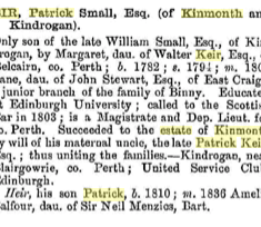 notice of inheritance Kinmonth