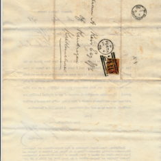 Envelope of letter for jury service july 1878 for William Keir Envelope of letter for jury service july 1878 for William Keir