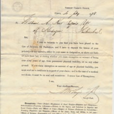 letter for jury service july 1878 for william Keir_0001 A letter for jury service july 1878 for William Keir