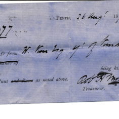 perth hunt subscription receipt William's Perth Hunt subscription